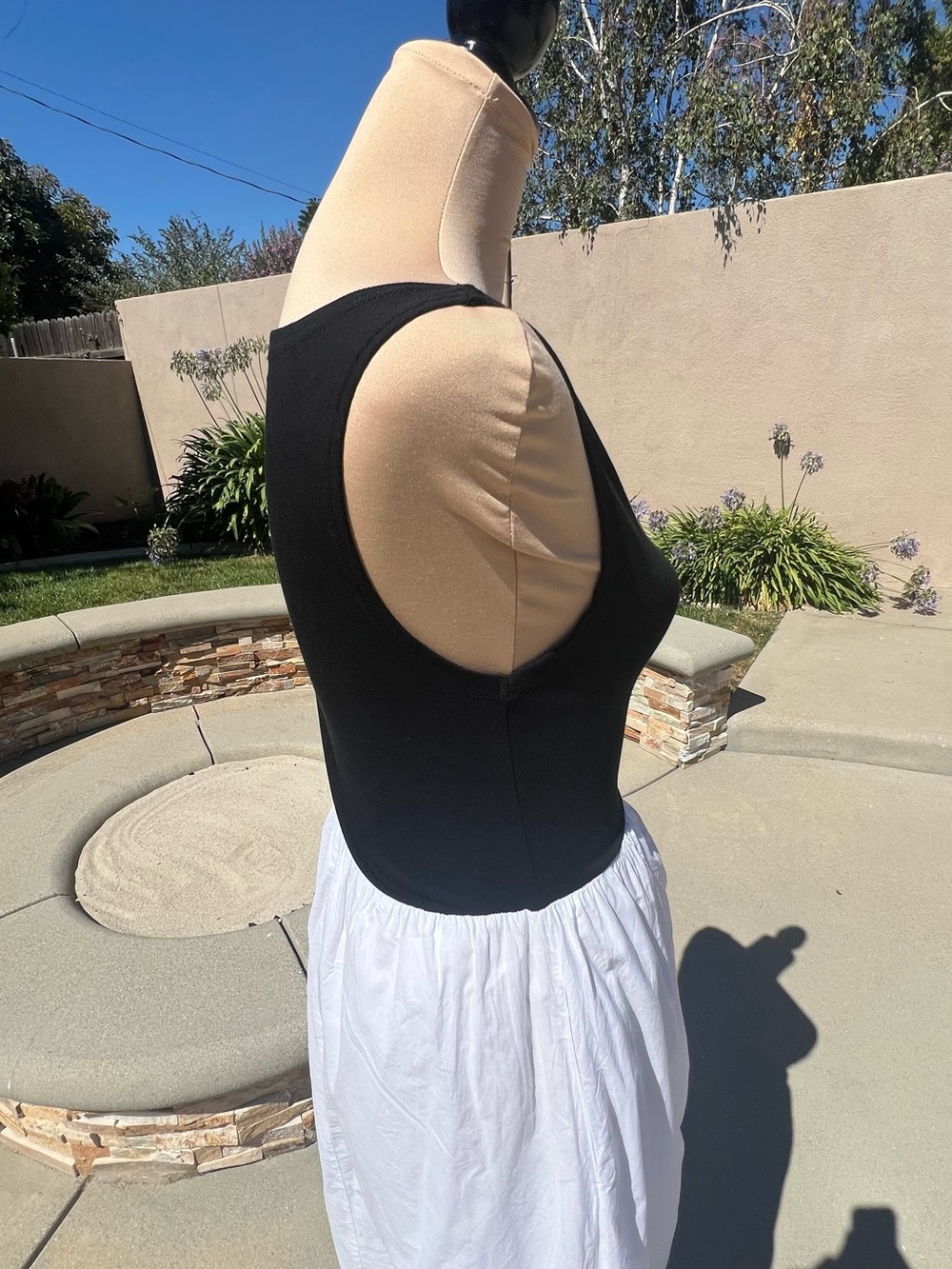 Black White
Sleeveless Fit & Flare
Midi Dress Cotton
Skirt Size S - Picture 9 of 17